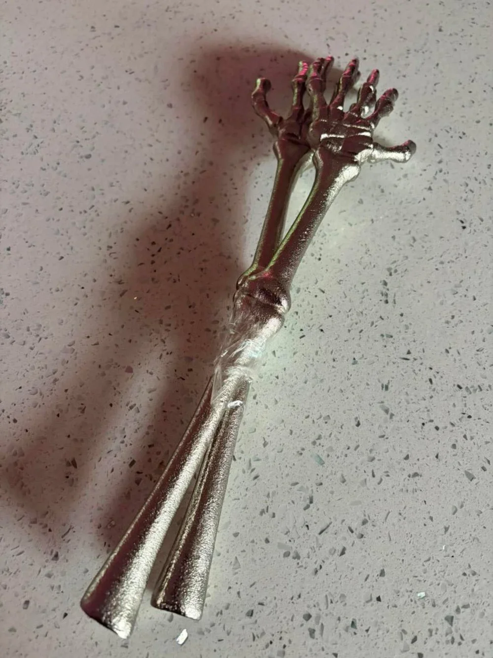 Halloween Skeleton Hand Salad Servers | Gothic Serving Utensils | Set of 2